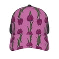thumbnail image 3 of Lsque Tulips Flowers Printed Trucker Hat - Baseball Cap for Men Women - Breathable Mesh Side, Adjustable Fit - for Casual Wear, 3 of 7