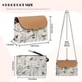 thumbnail image 7 of Pzuqiu Birds Print Crossbody Bags for Women Leather Lightness Compact Women Leather Crossbody Bag with Chain with Chain Strap Fashion for Party and Special Occasions, 7 of 7