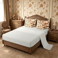 thumbnail image 4 of Erosebridal Maple Leaves Queen Bedding 7pcs,Fall Foliage Bedding Comforter Set Queen,Brown,Reversible, 4 of 6