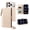 Beige, variant on Dteck Crossbody Wallet Phone Case for iPhone 17 Pro, Bling Diamond PU Leather Credit Card Slots Folio Flip Stand Cover with Wrist/Shoulder Strap,Black