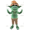 Giant Elf Green Leprechaun BIGGYMONKEY™ Mascot Costume. Fairy BIGGYMONKEY™ Mascot Costume