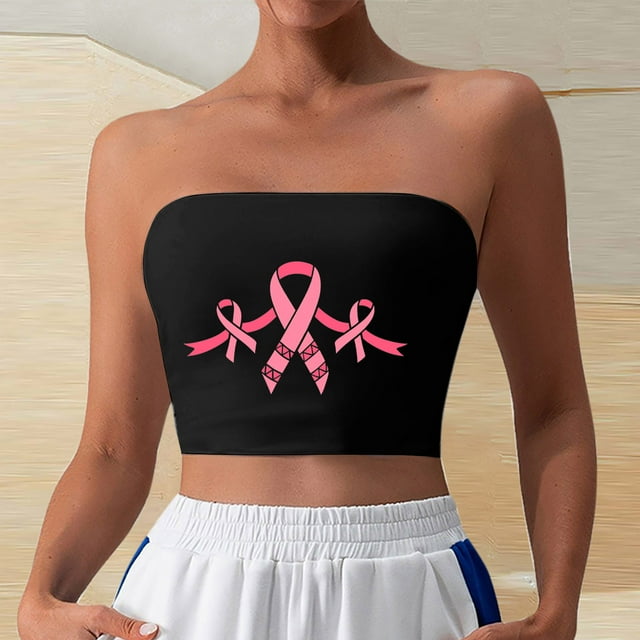Tube Tops, Womens Printed Strapless Yoga Exercise Chest Wrap Pullover