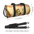 thumbnail image 2 of Fotbe Gnomes Happy Thanksgiving Bolsa Deportiva de Lona Plegable con Estampado, Bolsa de Gimnasio con Bolsillo Seco/Húmedo, Bolsa de Viaje Ultraligera de Gran Capacidad, 2 of 6