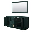 thumbnail image 2 of Wyndham Collection Miranda 66" Plywood Double Bathroom Vanity in Green/Black, 2 of 5