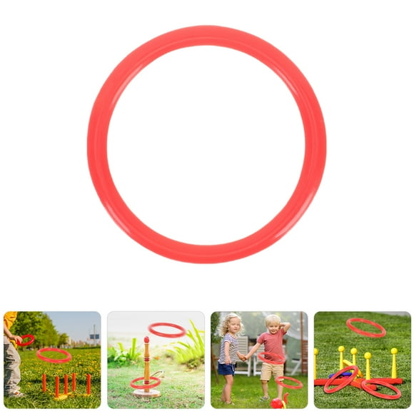 GOOHOCHY 30pcs Children's Outdoor Games Red Plastic Ring Great For Group Engagement