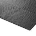 thumbnail image 3 of Philosophy Gym Pack of 6 Exercise Flooring Mats - 24 x 24 Inch Foam Rubber Interlocking Puzzle Floor Tiles - Black, 3 of 7