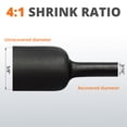 thumbnail image 2 of Wirefy 5/8" Heat Shrink Tubing - 4:1 Ratio - Adhesive Lined - Marine Grade Heat Shrink - 50 Feet Roll - Black, 2 of 6