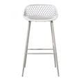 thumbnail image 3 of Moe's Home Collection Piazza Outdoor Barstool White-Set Of Two, 3 of 8