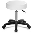 thumbnail image 2 of Gymax 1 PC Réglable Hydraulique Roulement Barre Pivotante Tabouret Massage Spa Siège de Beauté Blanc, 2 of 10