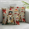 thumbnail image 3 of Dog Christmas Pillow Covers , Pillow Cases, Christmas Dog Room Decor, Pillow Cover for Dogs, Merry Woofmas Christmas Dog Reversible Pillows Decorative Throw Pillows Cover, 3 of 5
