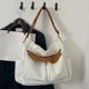thumbnail image 4 of Bolso de mano de Color sólido a la moda Simple para mujer, bolsos de viaje grandes de otoño para mujer, 4 of 8