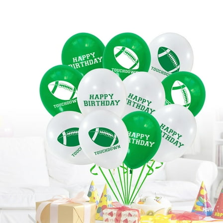 KALLORY Assorted Color Latex Balloons for Sports Party Use Perfect for Football Theme Decorations 12 Inches