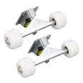 thumbnail image 1 of Ensemble de 2 Camions Planche à Roulettes, Roulements de Roues de Planche à Roulettes Outil Matériel Combo Ensemble de Démarrage, 4 Roues Alliage d'Aluminium 5 Pouces Absorption des Chocs Longboard Camion pour Remplacement, 1 of 7