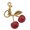 Gold-color, variant on Fruit Bag Pendant Bag Charm Fruit Keyring Alloy Resin Texture Key Accessory Suitable for Fashion Women Girls Present