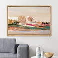 thumbnail image 1 of PixonSign Framed Canvas Print Wall Art Multicolor Pastel Forest Country Field Nature Wilderness Illustrations Modern Art Decorative Minimal Rustic for Living Room, Bedroom, Office - 16"x24" Natural, 1 of 5