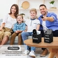 thumbnail image 6 of 2pcs Wall Mount Remote Control Holder, Tabletop Wooden Remote Caddy, TV Controller Organizer for Living Room and Nightstand, Black, 6 of 8