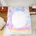 thumbnail image 5 of Homewish Cute Animal Unicorn Twin Sheet Sets 3pcs for Kids Child Girls,Dreamy Princess Twin Fitted Sheet Microfiber,Cartoon Rainbow Breathable Flat Sheet,Breathable Home Decor, 5 of 7