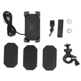 thumbnail image 1 of Motorcycle Handlebar Phone Holder Stand 4 Claws 360 Adjustable USB Rechargeable Universal for Motorbike ATV UTV, 1 of 5