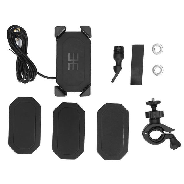 Motorcycle Handlebar Phone Holder Stand 4 Claws 360 Adjustable USB Rechargeable Universal for Motorbike ATV UTV