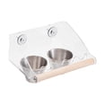 thumbnail image 3 of Comedero para pájaros, comedero para pájaros, taza, estación de alimentación, tazón de comida para pájaros a prueba de derrames, taza para loros L 2 tazas, 3 of 9