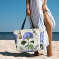 thumbnail image 6 of Xecao Vintage Flower for versatile beach bag for women includes zipper pockets and waterproof material, ideal for vacations and adventures., 6 of 7