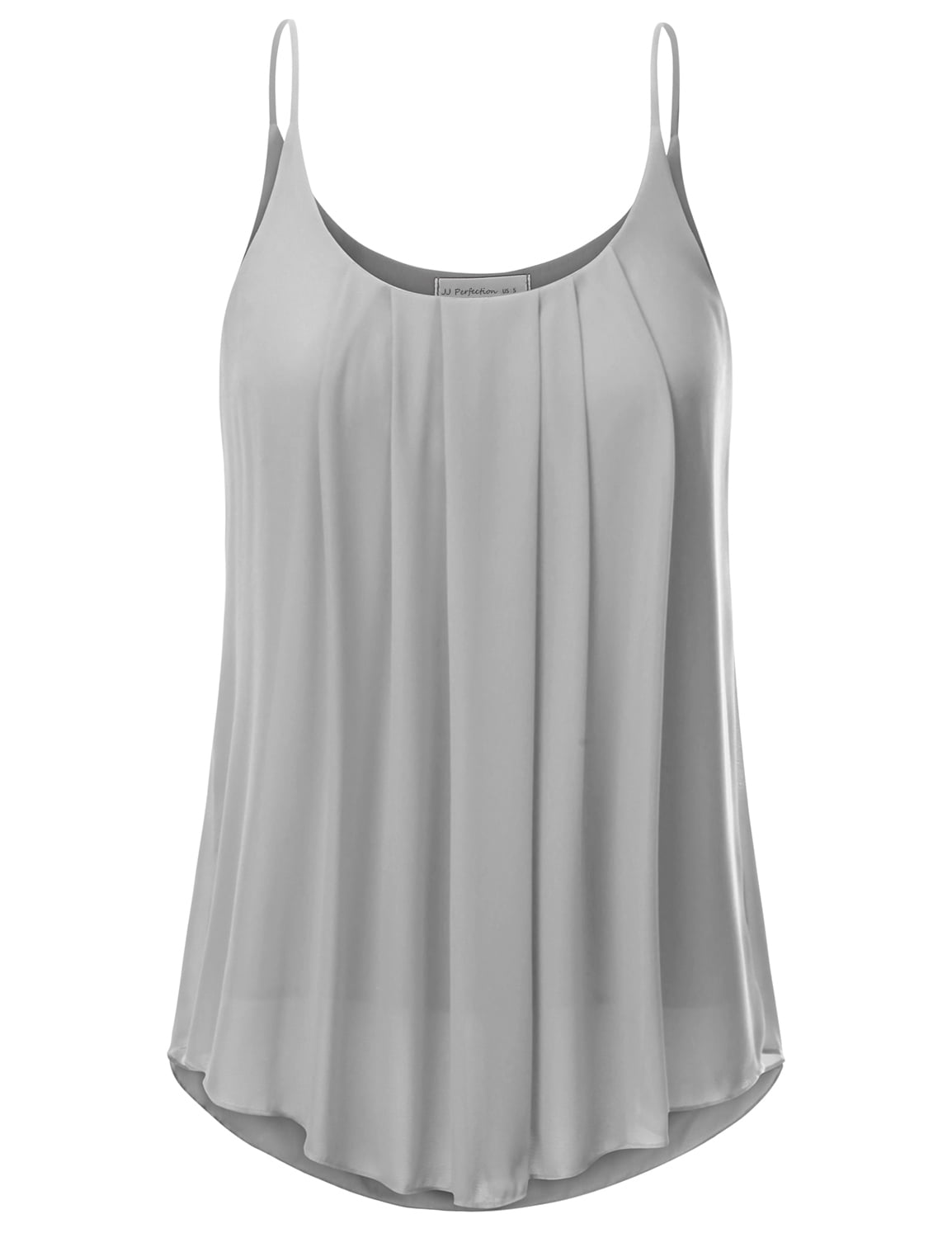 Doublju Doublju Women's Solid Sleeveless Tunic for Leggings Cross