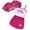 Hot Pink, variant on Kids 3-Piece Mesh Tank Outfit Set, Printed Tank & Shorts for Summer Style,Hot Pink,12Y