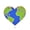 Rose Gold, variant on Planet Earth Heart Hard Enamel Pin | Clayton Jewelry Labs