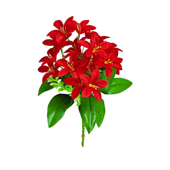 ToyKingdee Artificial Star Flower Bouquet, Lush Faux Floral Bush for Home Decor and Event Arrangements