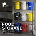 thumbnail image 2 of Contenedor EconoHome, 19 litros, blanco, paquete de 5 con tapa, 2 of 8
