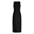 thumbnail image 5 of pimelu Dresses for Women Womens Summer Dresses Sexy Hollow out Party Club Bodycon Knee-Length Dress Summer Casual Solid Sleeveless Crewneck Girls Midi Dress, 5 of 6