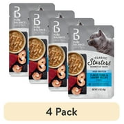 (4 pack) Pure Balance Classic Starters Flaked Tuna & Shrimp Recipe in Broth, 1.4 oz