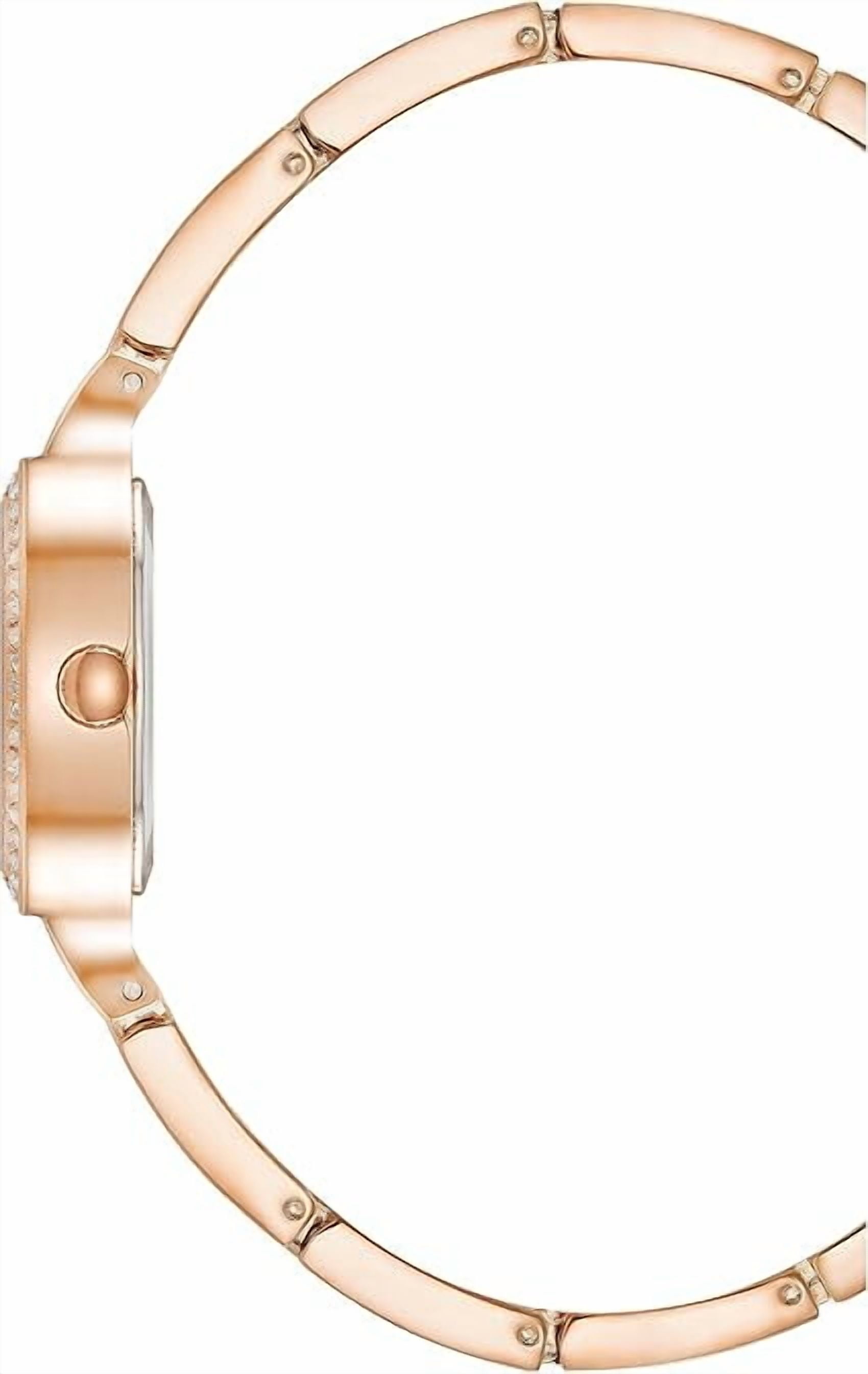 Armitron Rose Gold-Tone MOP Dial Crystal Accented Bracelet Ladies Watch
