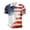 R34-White, variant on 4th of July Men's Polo Shirts American Flag Golf Shirts USA Independence Day Print Short Sleeve Button Front Polo Shirt Patriotic Tops Versatile Fall Tops