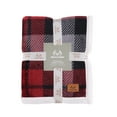 thumbnail image 4 of Realtree Throw Blanket 50" x 60" Plush with Sherpa Printed Red/Black Plaid, 4 of 6