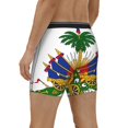 thumbnail image 2 of Men Coat Of Arms Of Haiti Boxer Briefs Novelty Boxer Shorts Underwear No Fly, 2 of 7