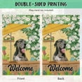 thumbnail image 6 of Welcome Summer Dog Garden Flag Husky Play in the Yard Floral Plants Sunshade Spring Decor Home Banner for Outside 12.5x18 Inch Double Side, 6 of 6