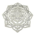 thumbnail image 2 of Sacred Geometry Wall Art Boho Wooden Sculpture Ornament 28cm Diameter for Home Office Bedroom Decor, 2 of 9