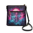 thumbnail image 2 of Kuiaobaty Wolf Planet Galaxy Print Crossbody Bag for Women, Medium Size Vegan Leather Shoulder Handbag Crossbody, Casual Sturdy Sling Purse with Adjustable Strap for Travel, 2 of 7