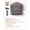 thumbnail image 6 of VEVOR Hunting Blind, 6-7 Person, 288 Degree 5 Side See-Through Ground Blinds with Carrying Bag, Portable Camouflage Tent, Durable Concealed Shelter with Silent Zipper Door and Window, for Turkey Deer, 6 of 9