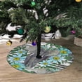 thumbnail image 2 of FMSHPON ElephantPassion Flowers Xmas Christmas Tree Skirt Stand Mat for Holiday Party Decoration Indoor Outdoor 36 inches, 2 of 3