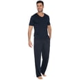 thumbnail image 3 of Intimo Mens Soft Knit Short Sleeve V-Neck Top, 3 of 4