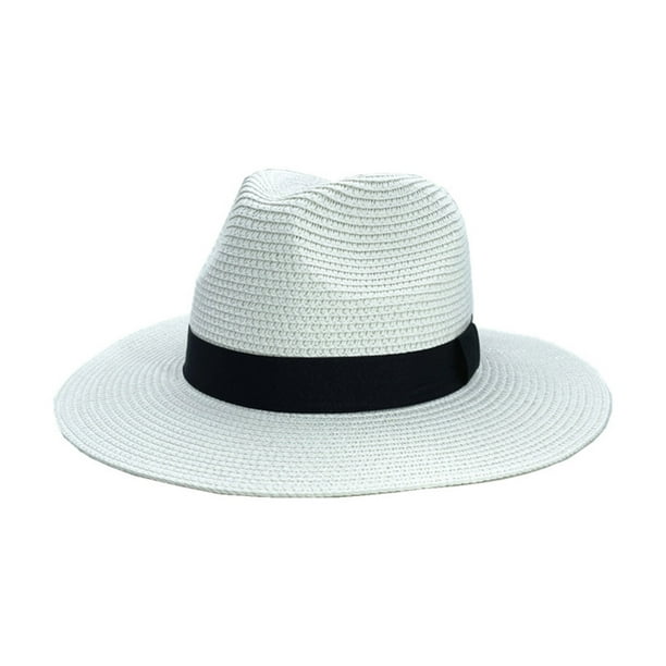 jovati Womens Straw Sun Hat Unisex Wide Straw-Hat Straw Sunshade