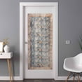 thumbnail image 2 of Blue Beige Vintage Privacy Window Film, Decorative Frosted Glass Window Film, Modern Geometric Abstract Art Ethnic Reusable Peel and Stick Static Cling for Home Bathroom Office Glass Door 35.4"x78.7", 2 of 8