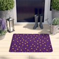 thumbnail image 2 of Purple Sun Star Swirl Pattern Flannel Non Slip Door Rugs,Washable Door Mats Indoor,Decorative Door Mats,Dirt-Resistant and Absorbent Doormat for Entrance,Bedroom,Kitchen,Bathroom,31.5x17in(80x43cm), 2 of 4