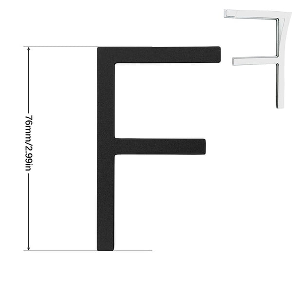 Herramientas y mejoras para el hogar Número de puerta digital de acero inoxidable de 3 pulgadas y 76 mm para villas, comunidades, patios, oficinas y edificios.