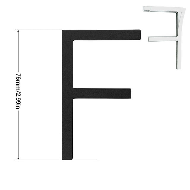 Hxlamzoo A-Z Letter Door Number, Stainless Steel, Suitable for Home, Office Door, 2.99 Inch