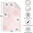 thumbnail image 3 of Kitchen Towels Cute Flower Pattern Cleaning Towel Absorbent Hand Towels Tea Towels for Home Restaurant Dish Clean 28" x 18", 6PCS, 3 of 7