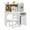 White, variant on QinaQin Children's Desk and Chair Set, with a Bookshelf and Storage Cabinet, Suitable for Children Aged 3-12