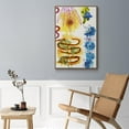 thumbnail image 5 of Flower Power I Framed Premium Gallery Wrapped Canvas - Ready to Hang - 27 x 41 - Walnut Floating Frame, 5 of 9